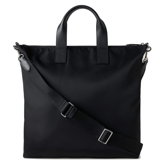 Mulberry Nylon Zipped Tote Black